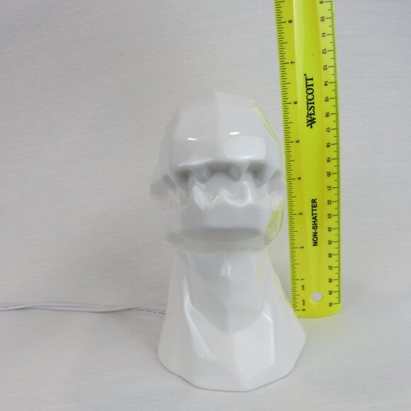 Dinosaur Head 7” Tall Night Light White Ceramic T-Rex Tyrannosaurus - Picture 4 of 11